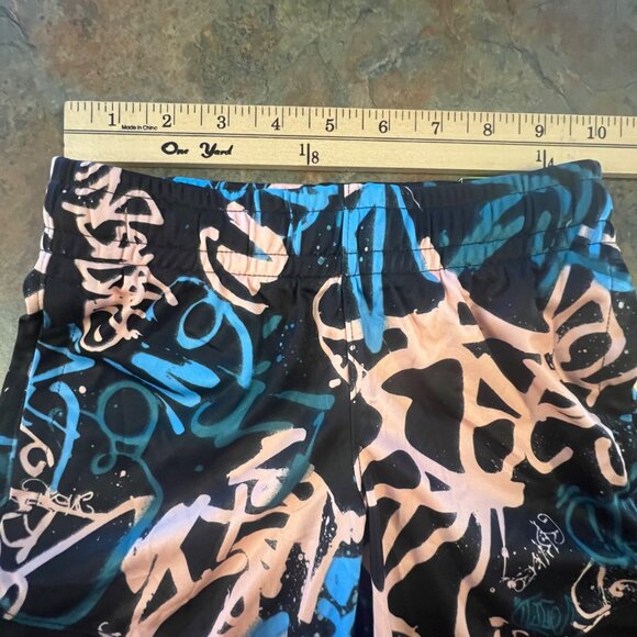 DSG Boys 2XS Multi Tagger Knit Training‎ Shorts Graffiti Print - Picture 3 of 8
